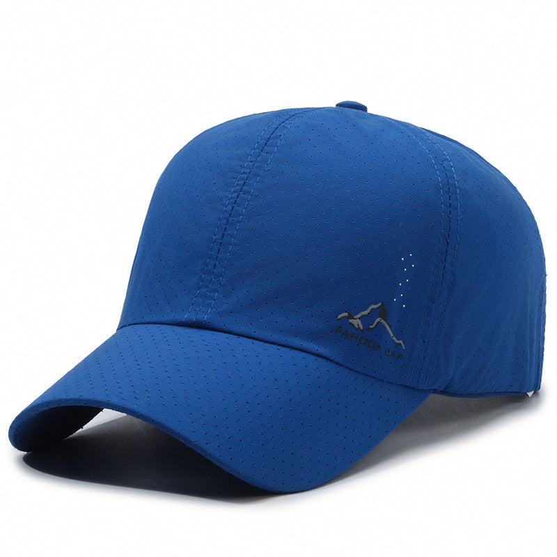 Gorra de béisbol con protección solar de malla transpirable y de secado rápido 