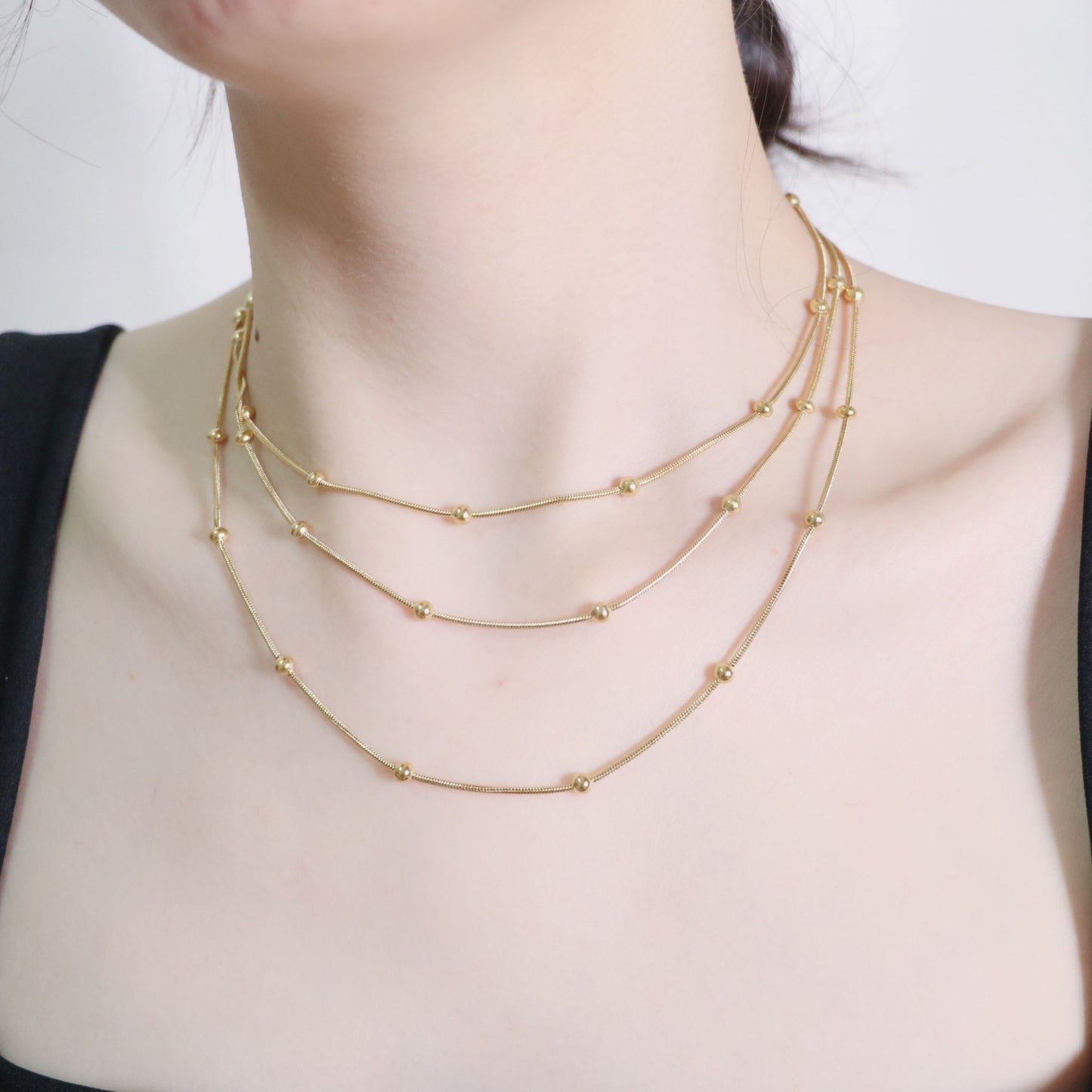 Korean Doudou Titanium Steel Collarbone Necklace