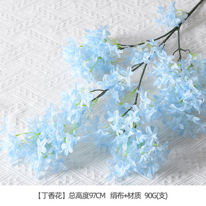Artificial flowers blue series flowers plastic flowers wholesale