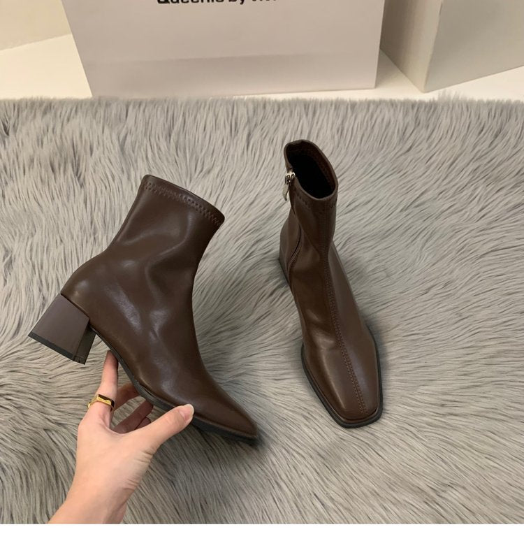 Spring/Autumn Brown Martin Boots
