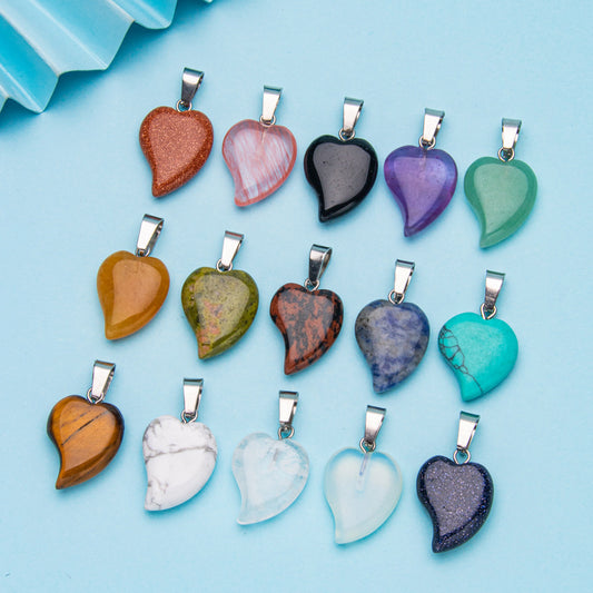 Pingente Geométrico Folha de Cristal 