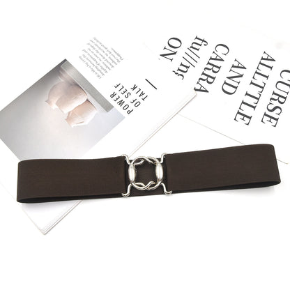 Popular women's belt gold buckle