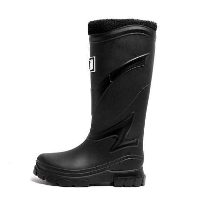 Rain shoes men's European and American style tall tube