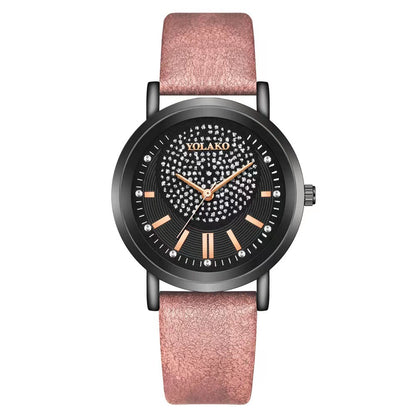 Starry Sky Womens Watch Leather Strap Trendy