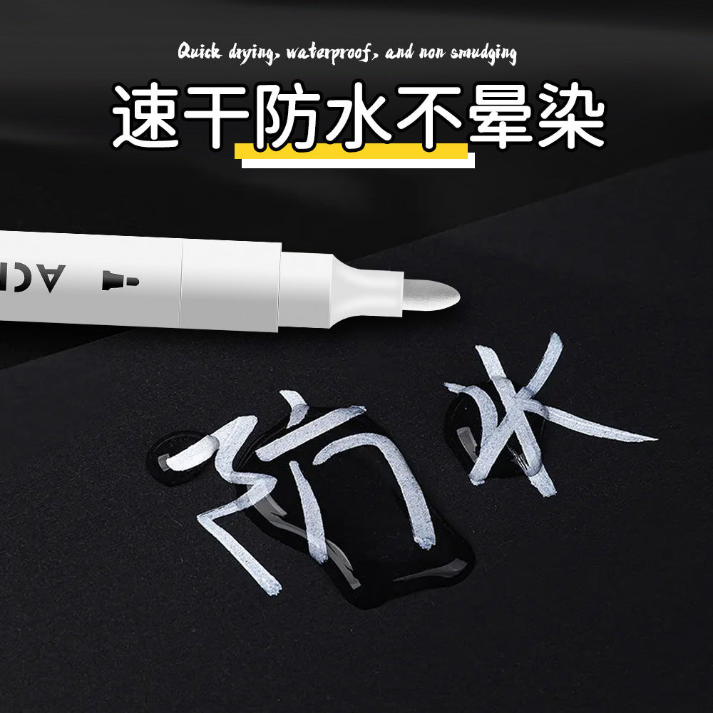 White acrylic highlight marker