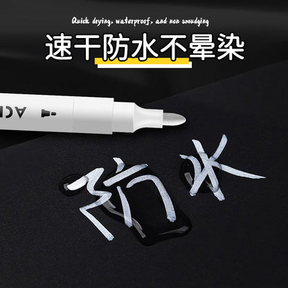 White acrylic highlight marker