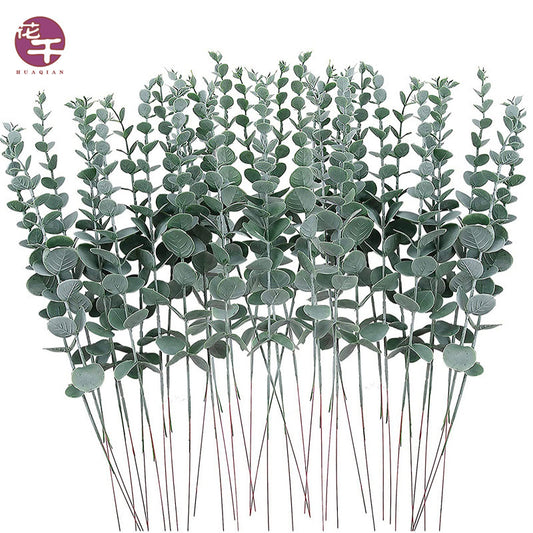 Simulation green plant eucalyptus leaves