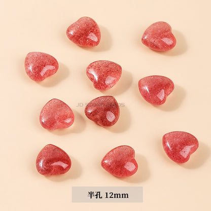 Gray Moonlight Pixiu Red Strawberry Crystal Pendant