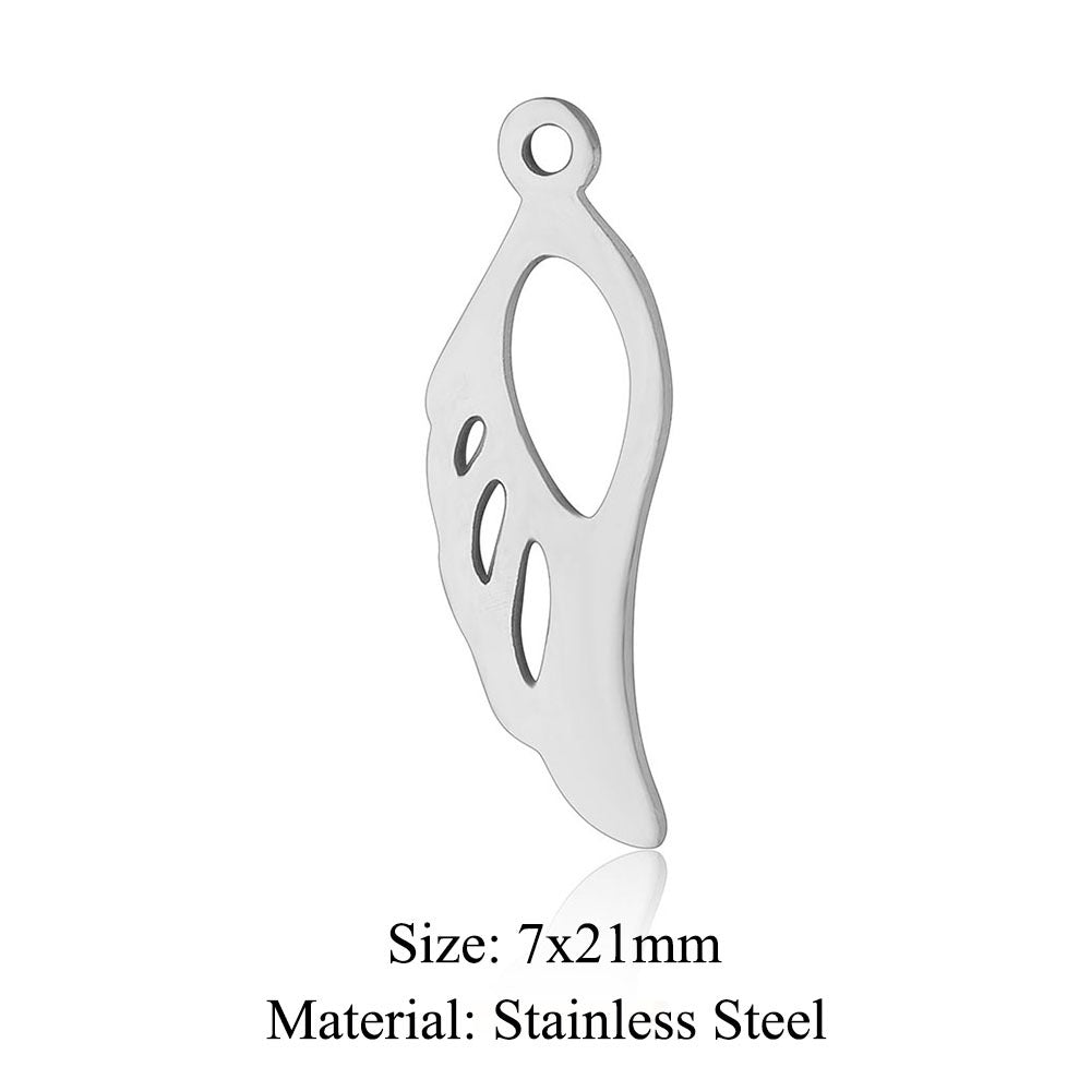 5 pcs/pack Angel Cupid titanium steel pendant