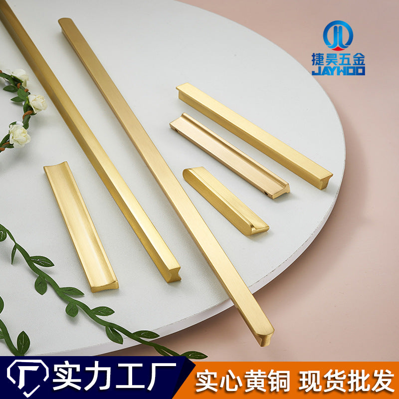 Drawer cabinet copper handle