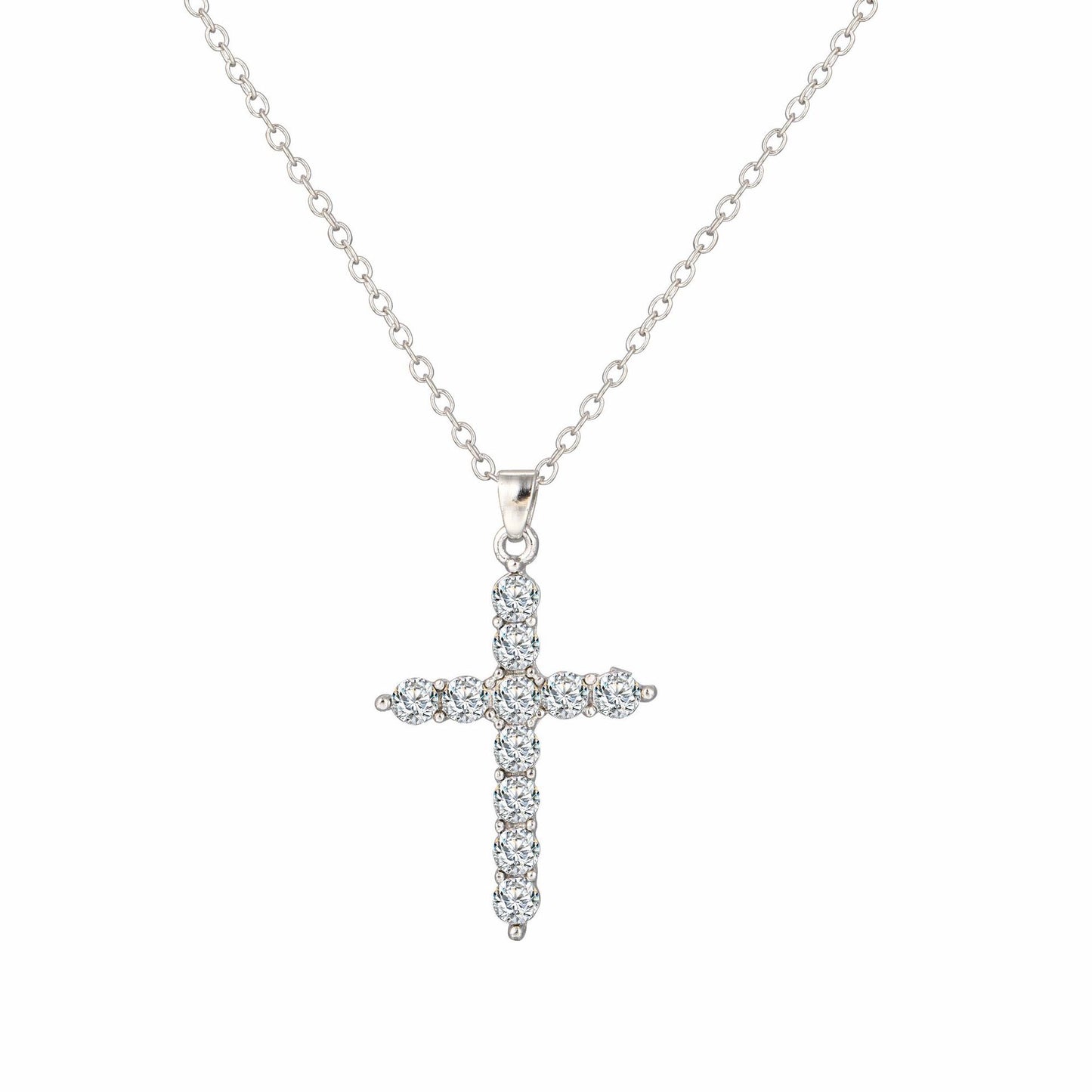 Diamond Cross Pendant Necklace