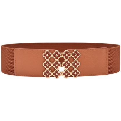 Flower buckle belt waist seal female