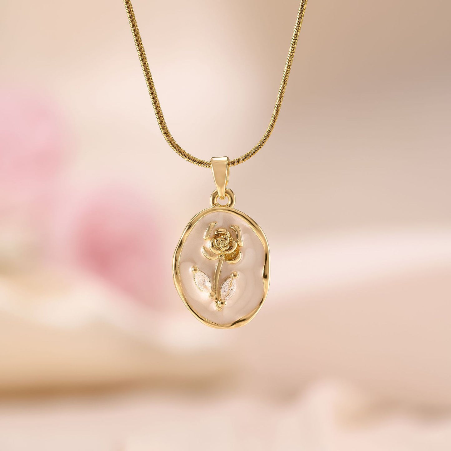 Flower Bell Pendant Necklace