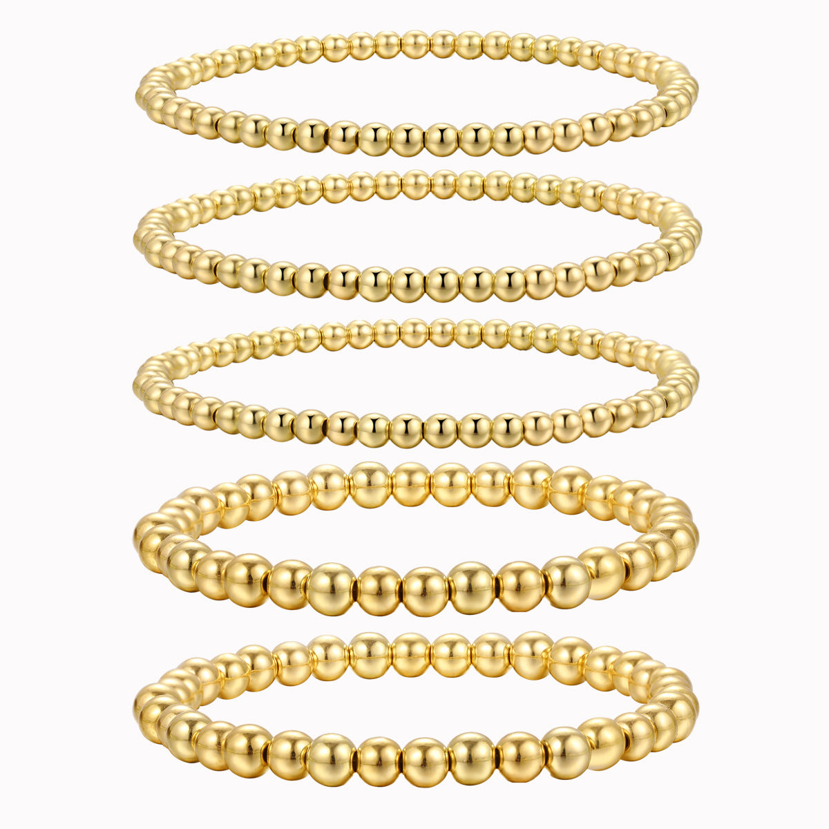 Gold Retro Beaded Bracelet