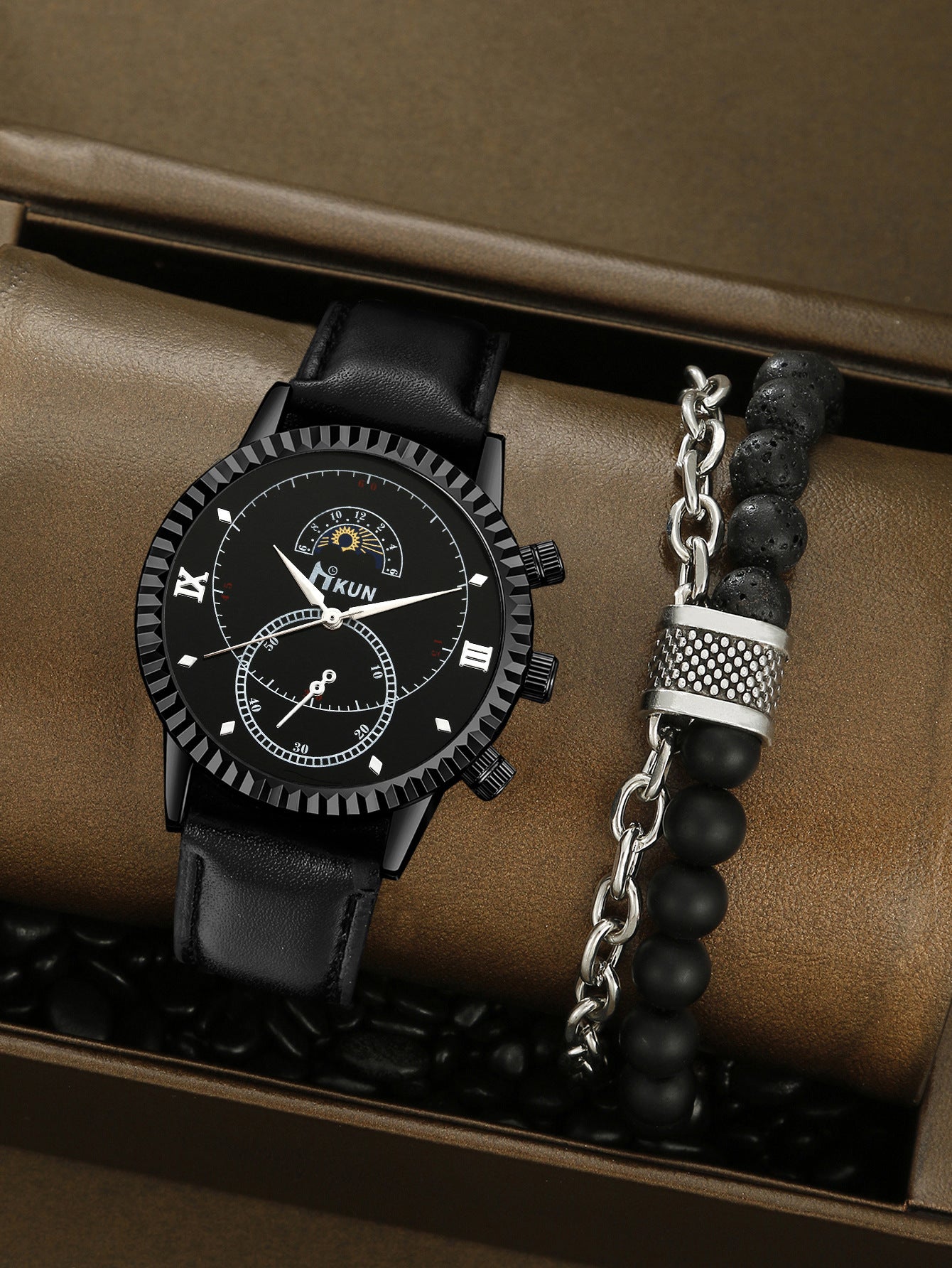 Creative Alloy Watch Sports Bracelet Set