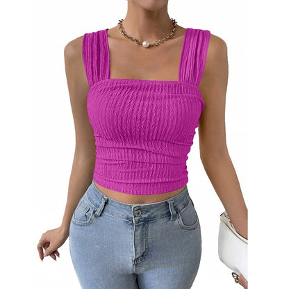 Square Neck Strap Vest Top
