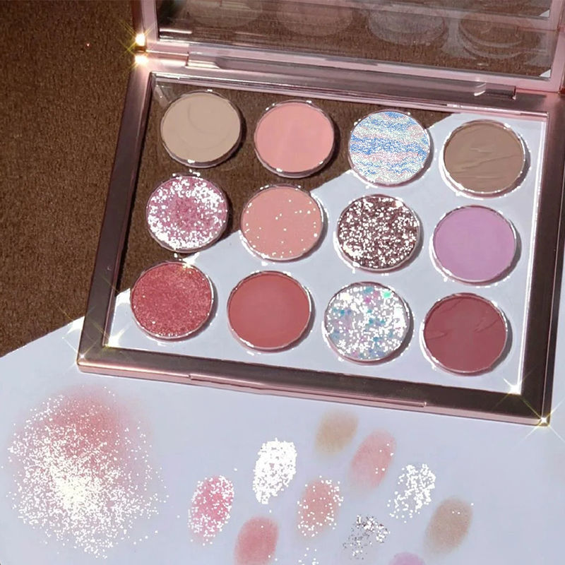 Paleta de sombras de ojos de 12 colores 