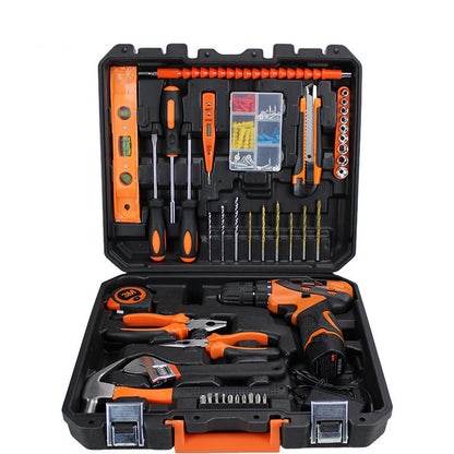 44-Piece electric drill tool set toolbox