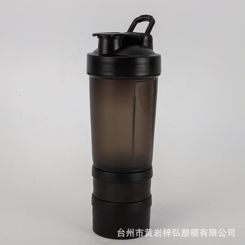 Three-layer protein powder shaking cup sports cup