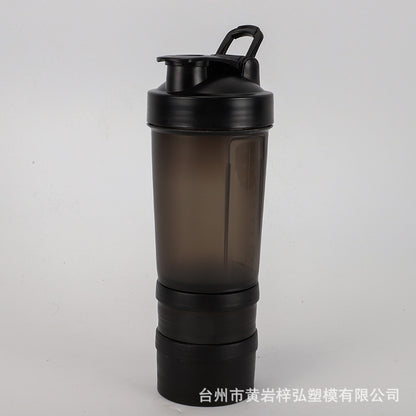 Three-layer protein powder shaking cup sports cup
