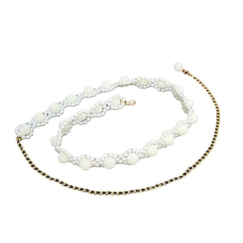 Small ball chain thin belt