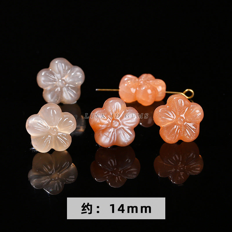 Orange moonstone carving sunstone