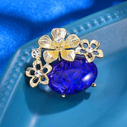 French Vintage Flower Brooch