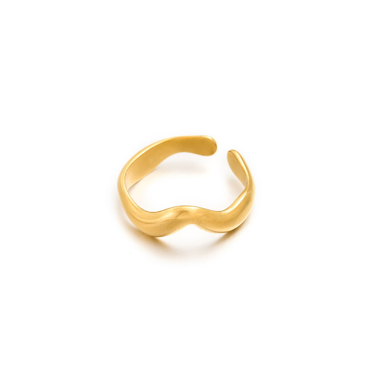 Stainless steel love open ring