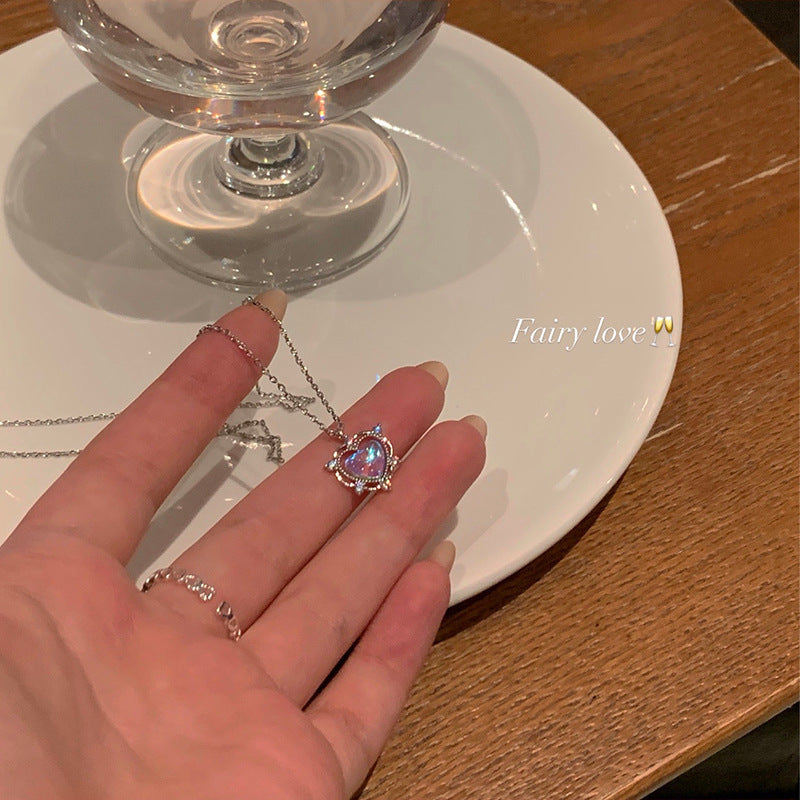 Light-Luxury Women's Love Collarbone Chain Necklace