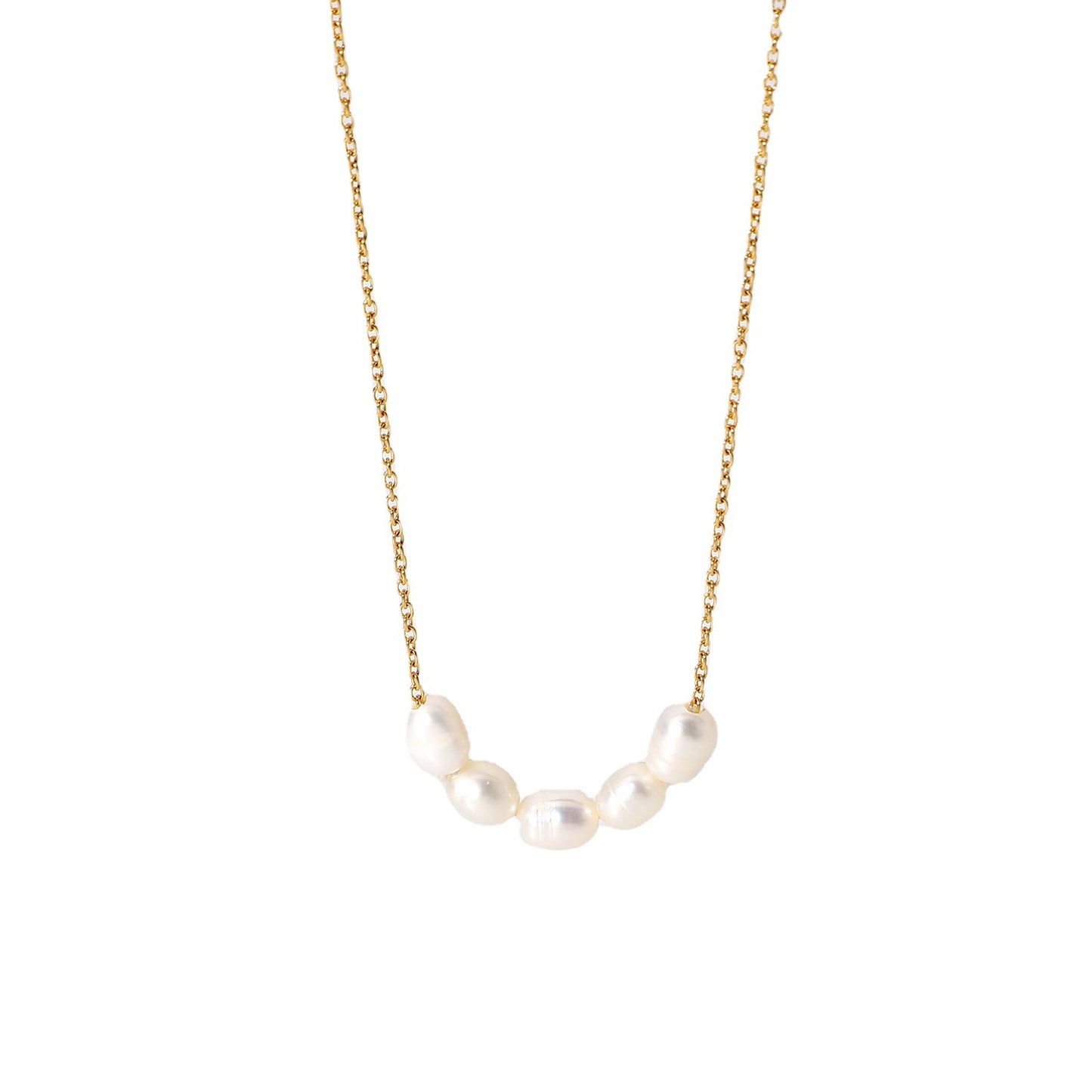 Clavicle natural freshwater pearl necklace