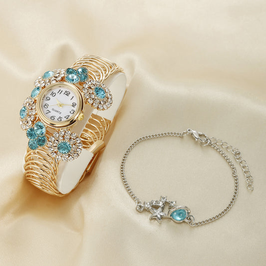 Rhinestone Gypsy Temperament Women's Bracelet Watch