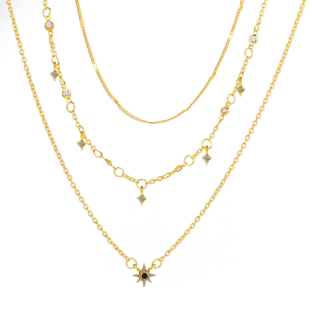 Multi-layer Star Pendant Necklace