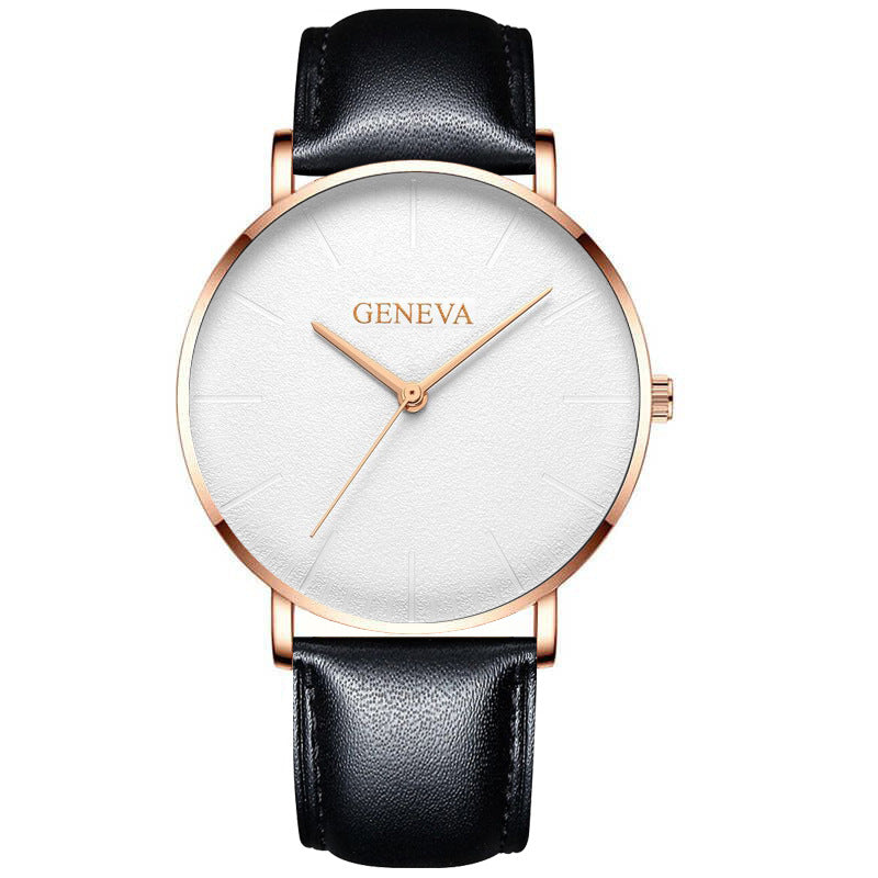 Belt quartz watch male