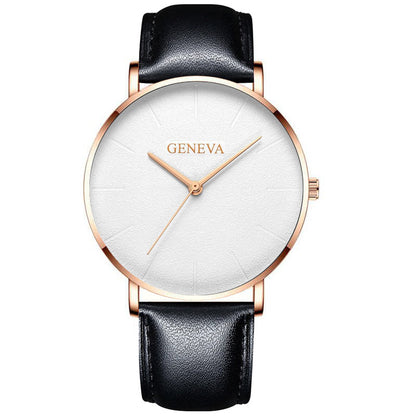 Belt quartz watch male