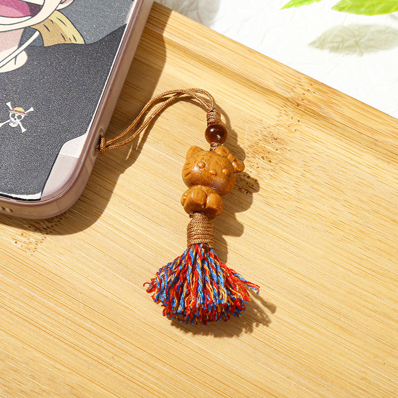 Barbie sandalwood KT cat mobile phone pendant