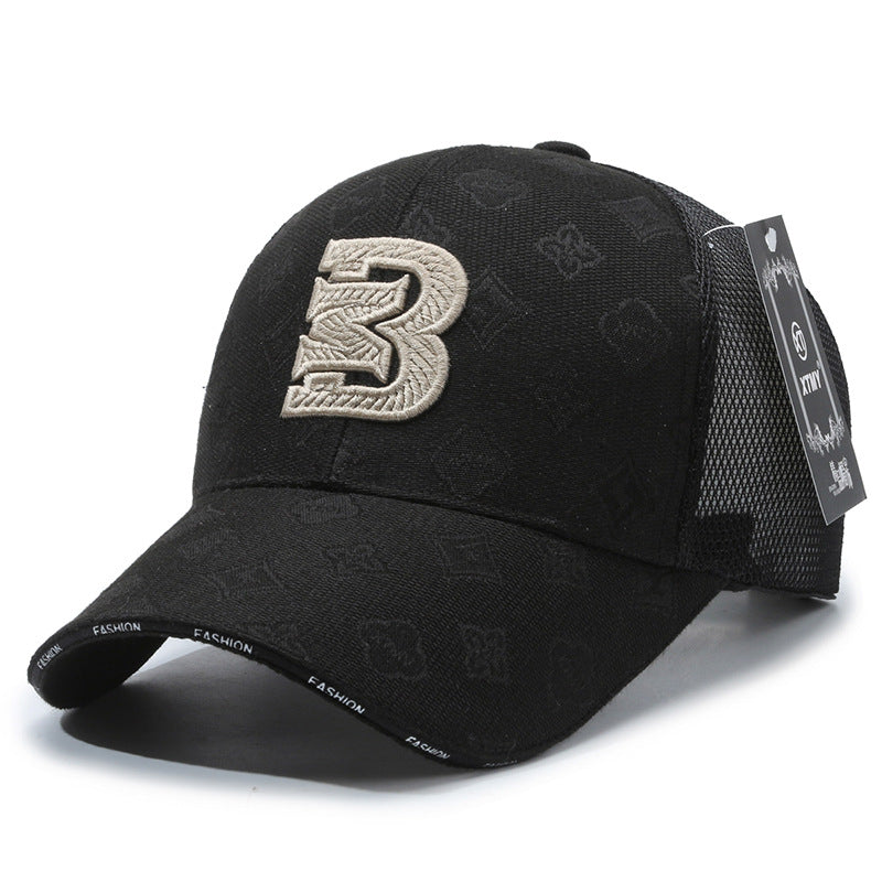 Gorra de malla versátil con protección solar y diseño de pico de pato 