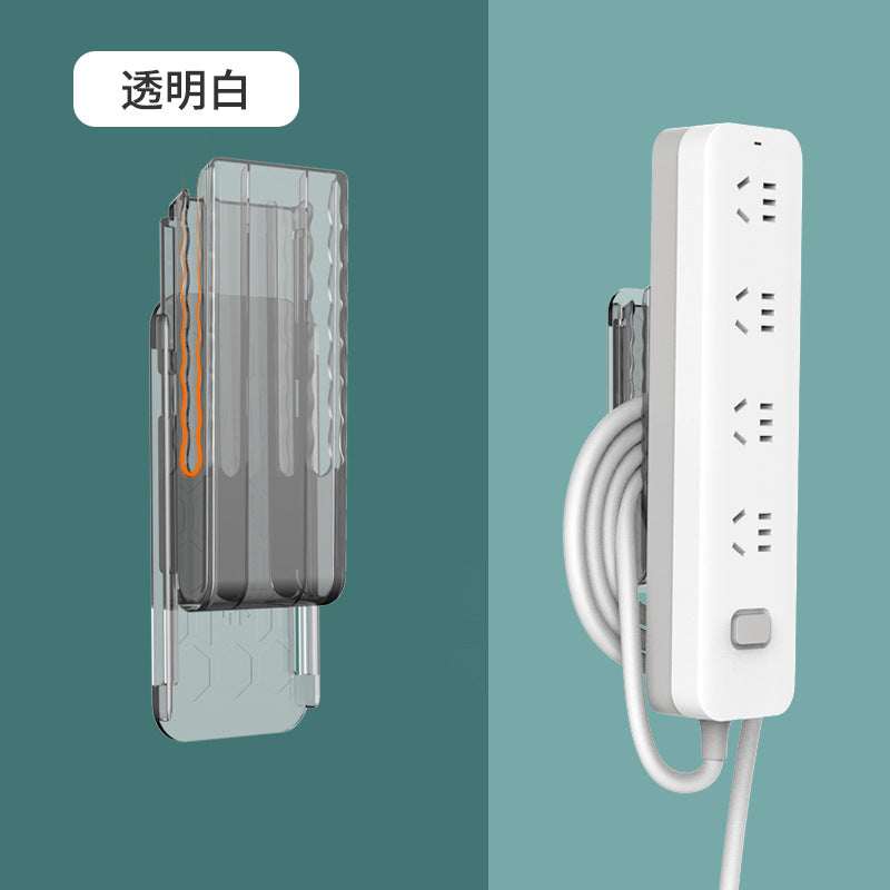 Soporte para regleta de enchufes de pared sin taladro 