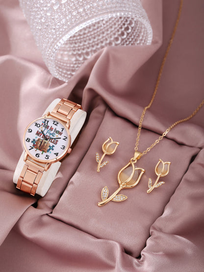 Butterfly suit fashion temperament quartz watch