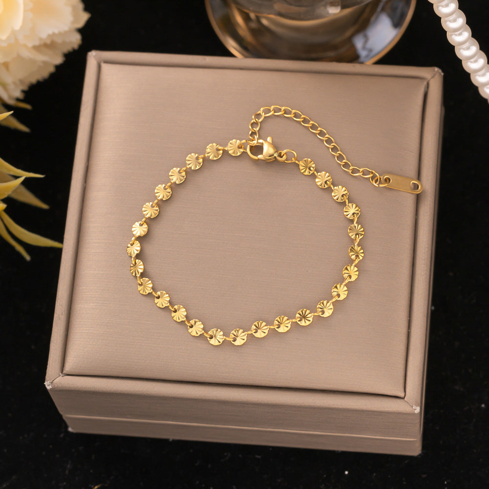 18K Gold Titanium Steel Bracelet