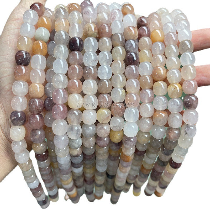 8/10Mm Natural Violet Stone Old Bead Apple Bead Bracelet