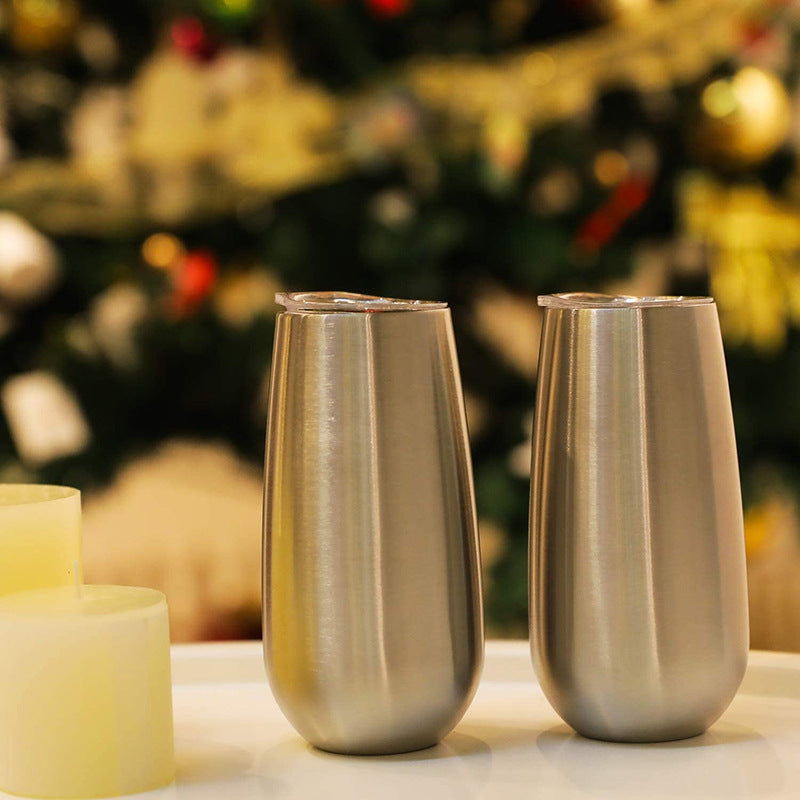 Double beer glass champagne glass