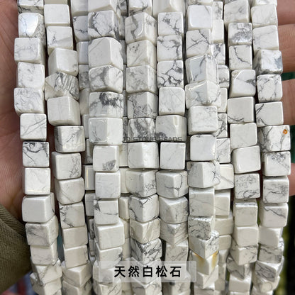 8Mm jade square crystal bracelet beads