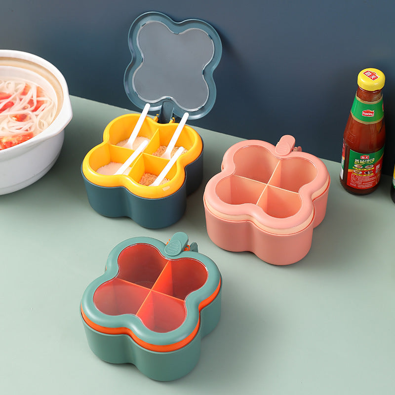 Four-compartment Spice Box