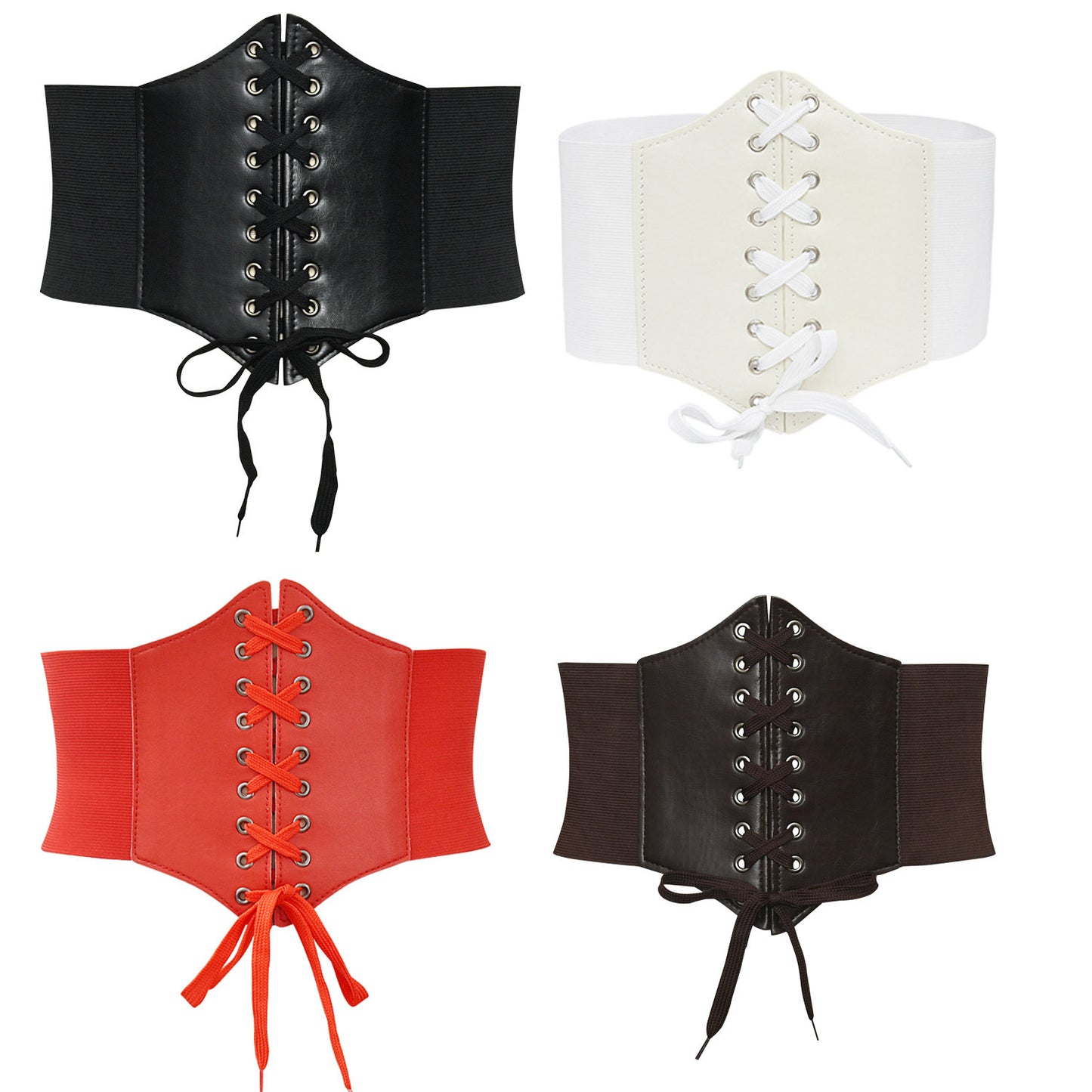 Elastic waist width belt