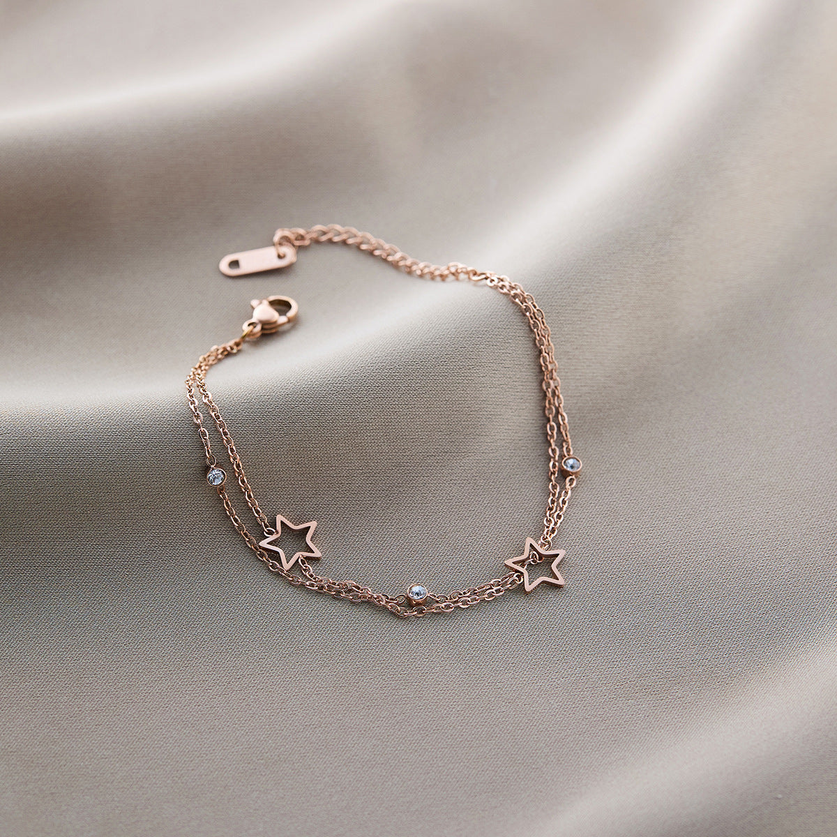 Titanium Steel Five-Leaf Clover Bracelet