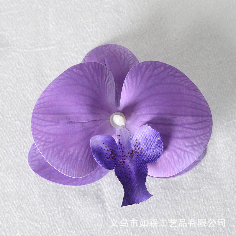 Filme de simulação de pétalas de cabeça de flor de orquídea Phalaenopsis 