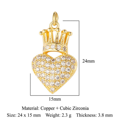 Bee Butterfly Dragonfly Copper Zircon Pendant Devil's Eye