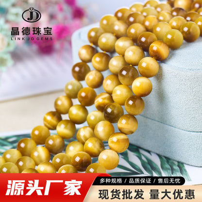 Golden Tiger's Eye Stone Loose Beads