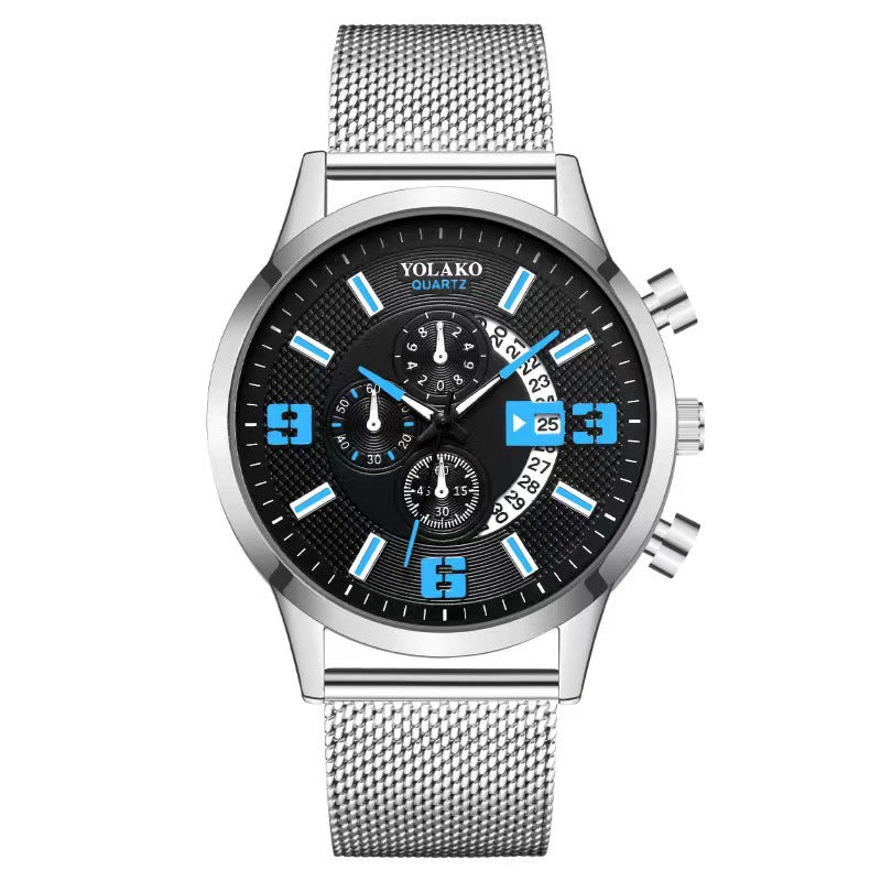 Fashion Big Digital Calendar Men's Watch