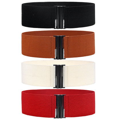Chain elastic elastic waist seal women's belt